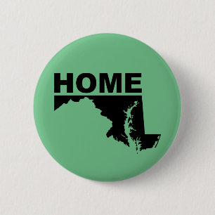 Maryland Zuhause Away From Staat Button Abzeichen 