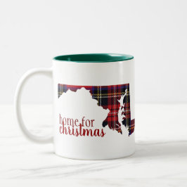 Maryland - Zuhause für WeihnachtsTasse Zweifarbige Tasse