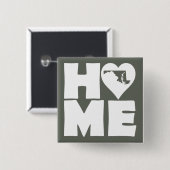 Maryland Zuhause Heart Staat Button Abzeichen Butt (Vorne & Hinten)