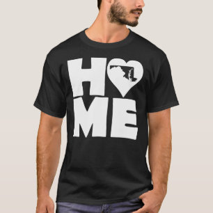 Maryland Zuhause Heart Staat T-Shirts T - Shirt