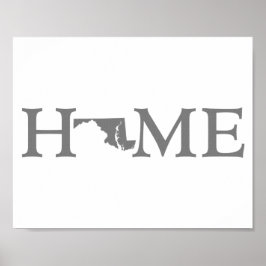 Maryland Zuhause Staat Word Art Poster