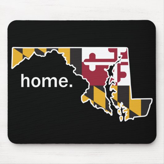 Maryland-Zuhause-Staats-Mausunterlage Mousepad (Vorne)