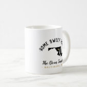 Maryland Zuhause Sweet Zuhause Family Monogram Tas Kaffeetasse (VorderseiteRechts)