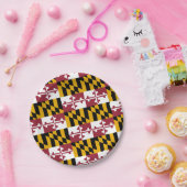 Marylander Flag Design, Flag of Maryland Pappteller (Party)