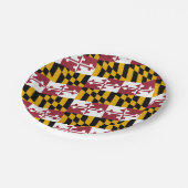 Marylander Flag Design, Flag of Maryland Pappteller (Schrägansicht)