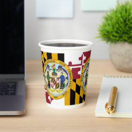 Marylander Flag & Seal Design, Flag of Maryland Pappbecher