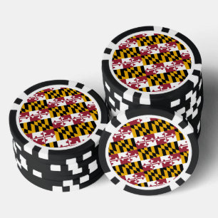 Marylander-Flagge Design, Flagge von Maryland Pokerchips