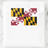 Marylander-Flagge, Flagge von Maryland Rechteckiger Aufkleber (Tasche)