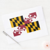 Marylander-Flagge, Flagge von Maryland Rechteckiger Aufkleber (Umschlag)