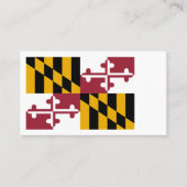 Marylander-Flagge, Flagge von Maryland Visitenkarte (Vorderseite)