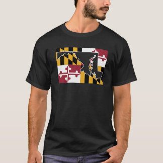 Marylandflagge/-Staat (groß) T-Shirt