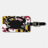 Marylandflaggen-/-krabben-Gepäckanhänger Gepäckanhänger (Vorderseite horizontal)