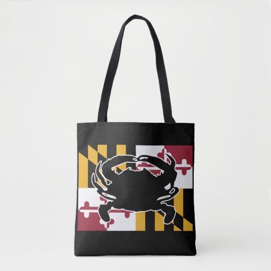 Marylandflaggen-/-krabbentasche Tasche (Vorderseite)