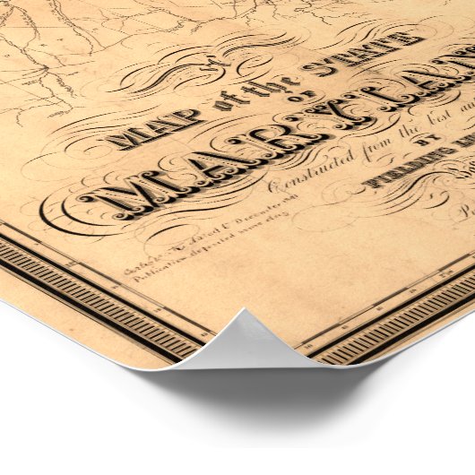 MarylandPanoramic MapMaryland Poster (Ecke)