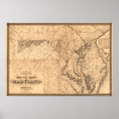 MarylandPanoramic MapMaryland Poster (Vorne)