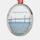 Maryland's Chesapeake Bay Bridge Ornament Aus Metall (Links)