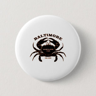 Marylands Sommercrabben Button
