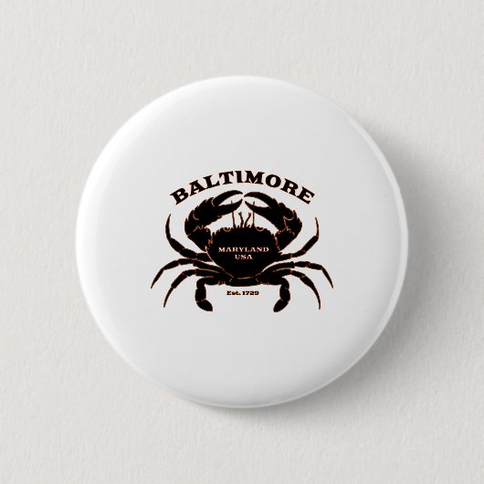 Marylands Sommercrabben Button (Vorderseite)