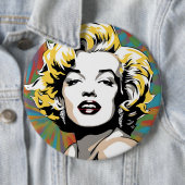 Marylin Monroe art Button (Beispiel)