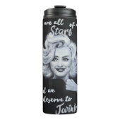 Marylin Monroe Portrait Perfection Liebe Sie selbs Thermosbecher (Vorderseite)