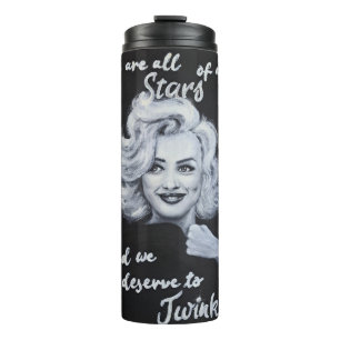 Marylin Monroe Portrait Perfection Liebe Sie selbs Thermosbecher