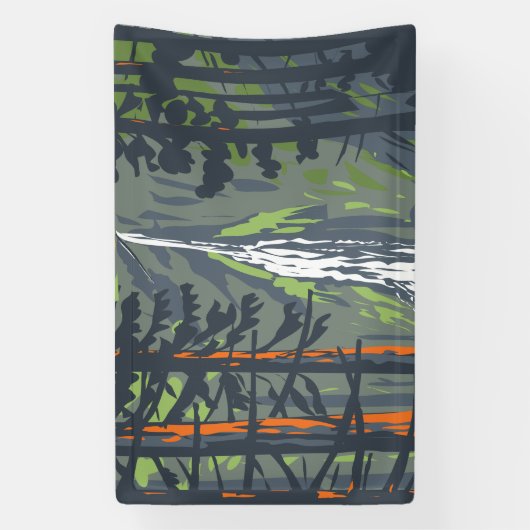 Marymere Falls Banner (Vertikal)