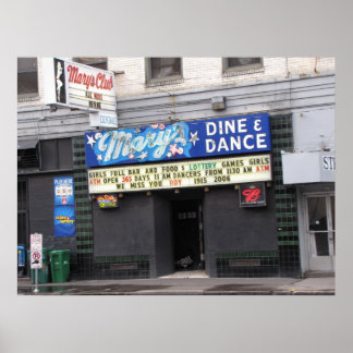 Marys Club Foto Poster