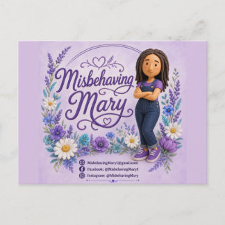 Marys Fehlverhaltens-Profilkarte Postkarte