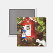 Marys Lamb Magnet (Vorderseite/Rückseite)