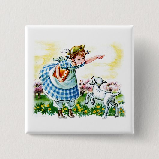 Marys Lamm Button (Vorderseite)
