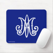 Marys Monogramm Mousepad (Mit Mouse)