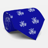 Marys Monogramm, wiederholtes Muster Krawatte (Gerollt)