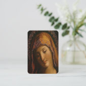 Marys Peace Prayer Card Visitenkarte (Stehend Vorderseite)