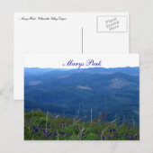 Marys Peak Postkarte (Vorne/Hinten)