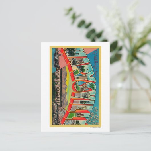 Marysville, Kalifornien - Große Briefszenen Postkarte (Stehend Vorderseite)