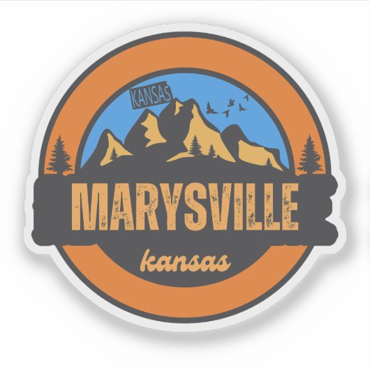 Marysville, Kansas Aufkleber (Vorderseite)