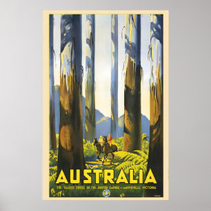 Marysville Victoria Australien Vintage Reise Poster