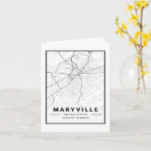 Maryville Tennessee USA Reisen Karte (Gelbe Blume)