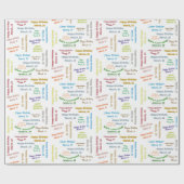 März, 10 Geburtstag Geschenkpapier (Flach)