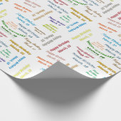 März, 10 Geburtstag Geschenkpapier (Ecke)