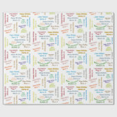 März, 15 Geburtstag Geschenkpapier (Flach)