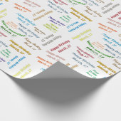 März, 17 Geburtstag Geschenkpapier (Ecke)