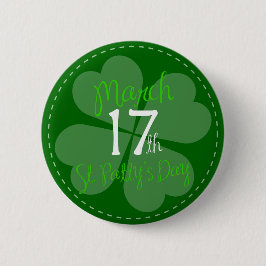 März 17. St. Patty's Day Celebration Button