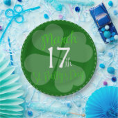 März 17. St. Patty's Day Celebration Dinner Pappteller (Party)