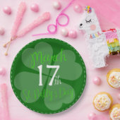 März 17. St. Patty's Day Celebration Dinner Pappteller (Party)