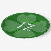 März 17. St. Patty's Day Celebration Dinner Pappteller (Schrägansicht)