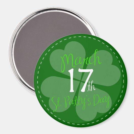 März 17. St. Patty's Day Celebration Magnet (Vorderseite/Rückseite)