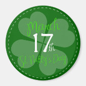 März 17. St. Patty's Day Celebration Magnet (Vorne)