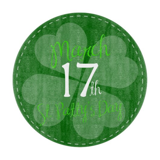 März 17. St. Patty's Day Celebration Schneidebrett (Vorderseite)