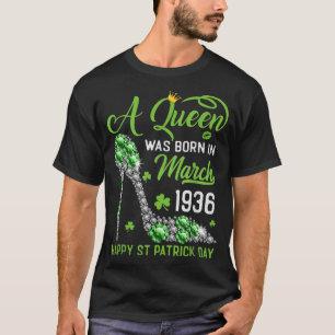 März 1936 87. Geburtstag Happy St Patrick's Day Sh T-Shirt